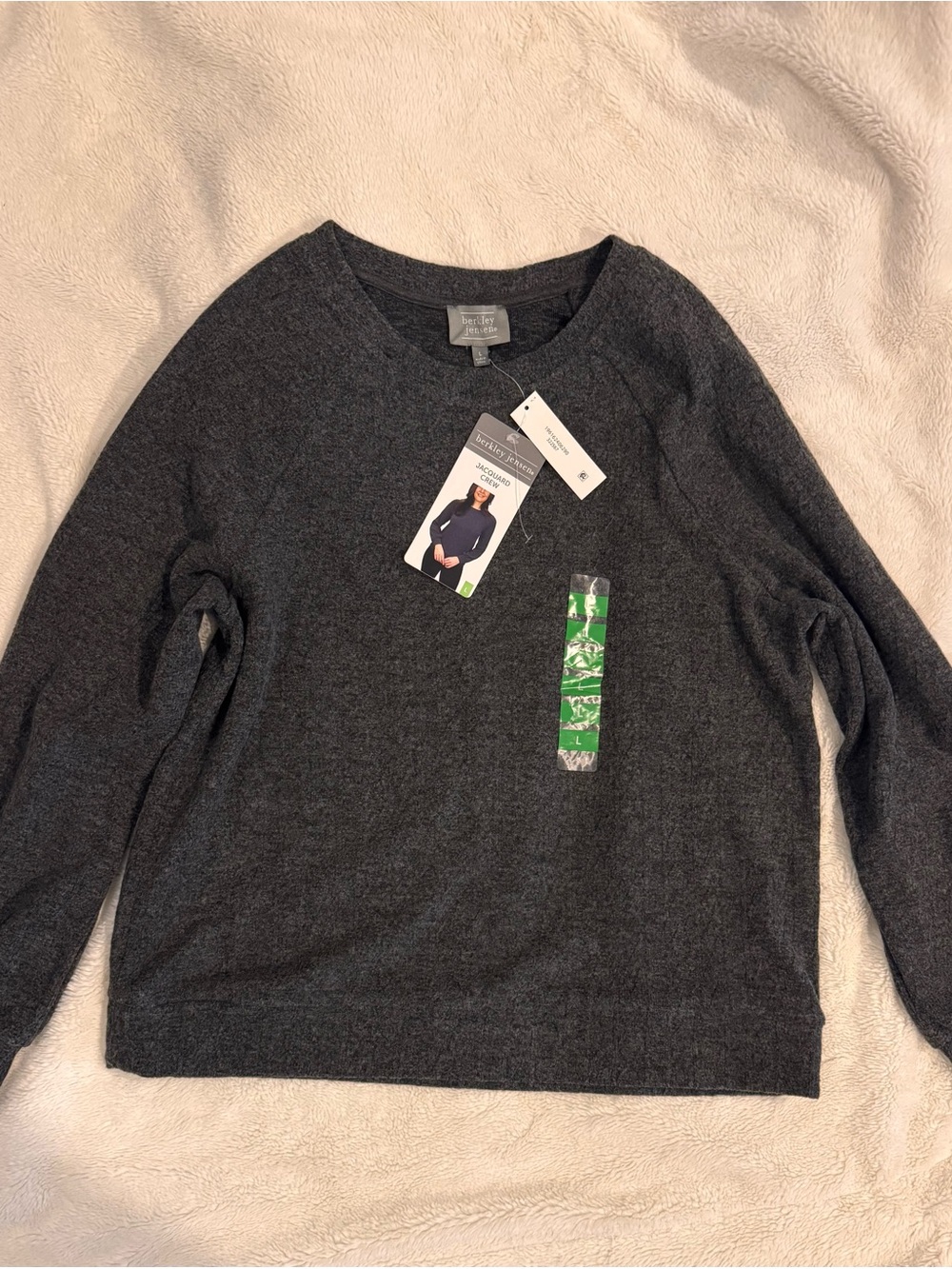 Charter Club Women's Crewneck Sweater in Dark Charcoal